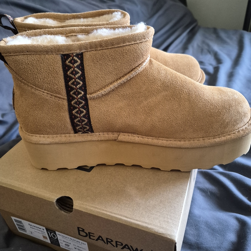 Bearpaw Women’s Ankle Boot in Chestnut Tan
